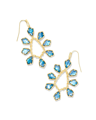 Camry Gold Open Frame Earrings