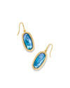 Dani Gold Ridge Frame Drop Earrings