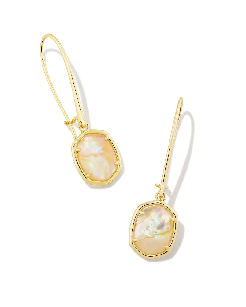 Daphne Gold Wire Drop Earrings