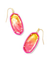 Elle Gold Enamel Framed Drop Earrings