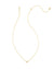 Emilie Gold Short Pendant Necklace