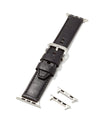 Evans Leather Watch Band in Black