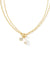 Eve Gold Chain Multi Strand Necklace