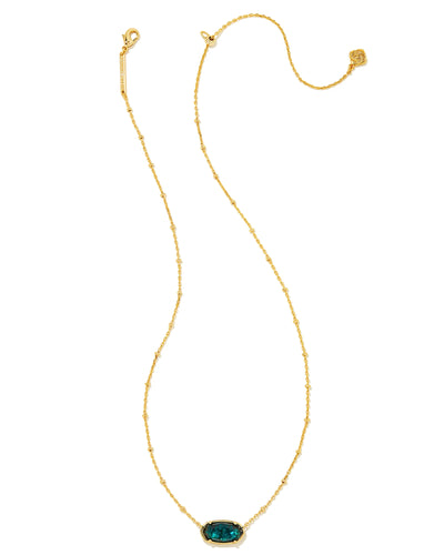 Faceted Gold Elisa Short Pendant Necklace