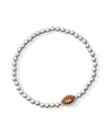 Football Silver Stretch Bracelet