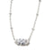 Genevieve Silver Satellite Short Pendant Necklace