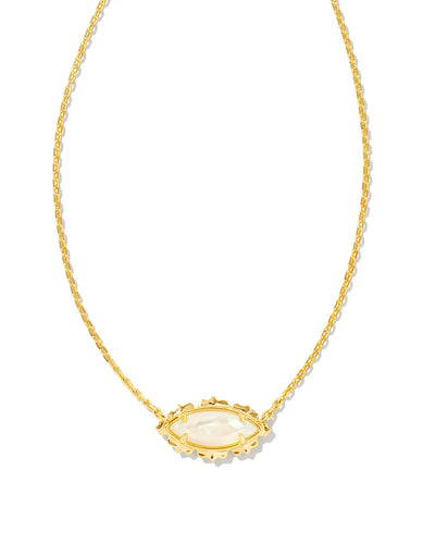 Genevieve Gold Short Pendant Necklace