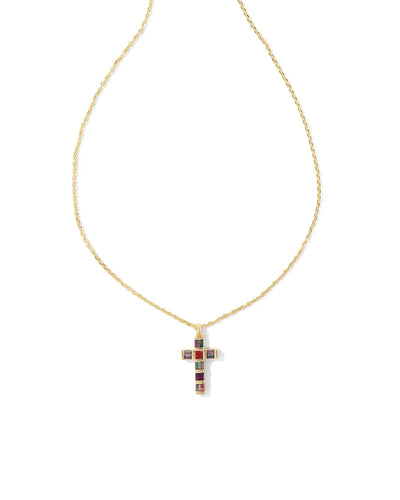 Gracie Gold Cross Short Pendant Necklace