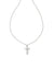 Gracie Silver Cross Short Pendant Necklace