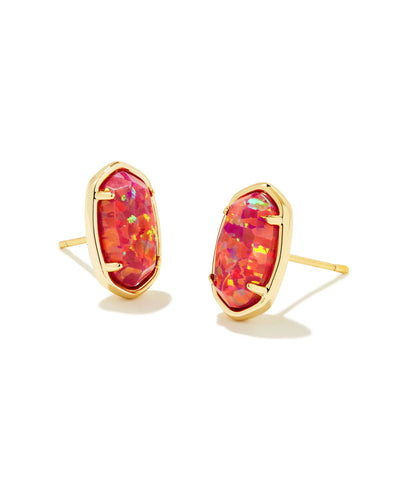 Grayson Gold Stone Stud Earrings