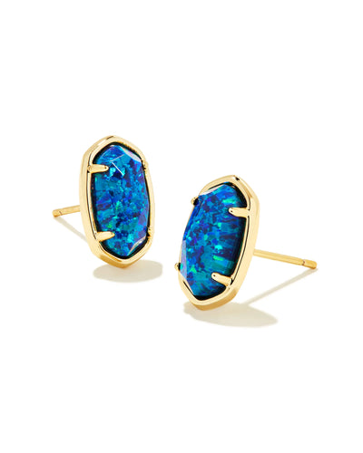 Grayson Gold Stone Stud Earrings