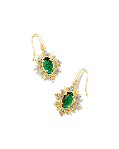 Grayson Gold Sunburst Drop Earrings