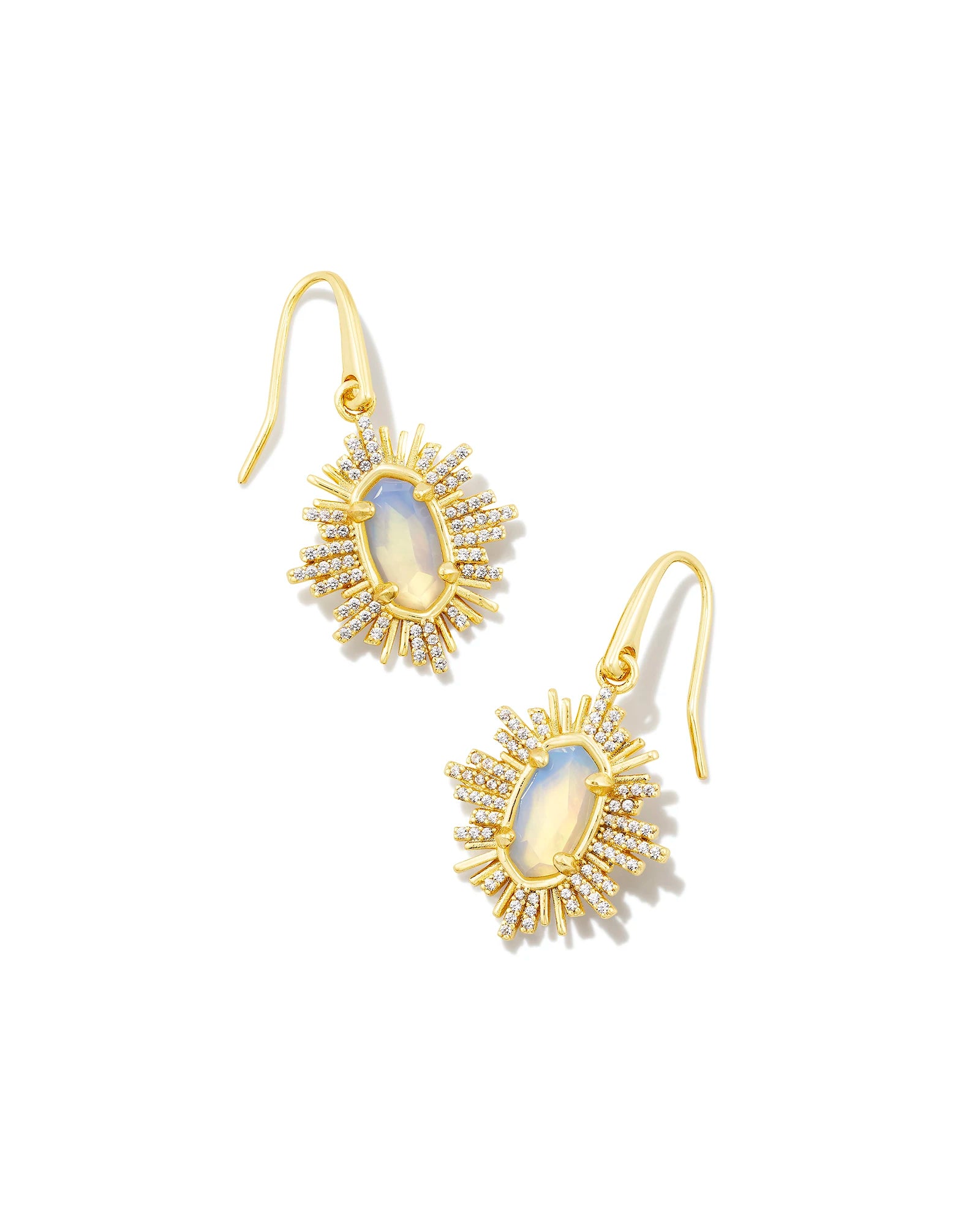 Grayson Gold Sunburst Drop Earrings