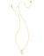 Kinsley Gold Short Pendant Necklace