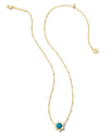 Susie Gold Short Pendant Necklace