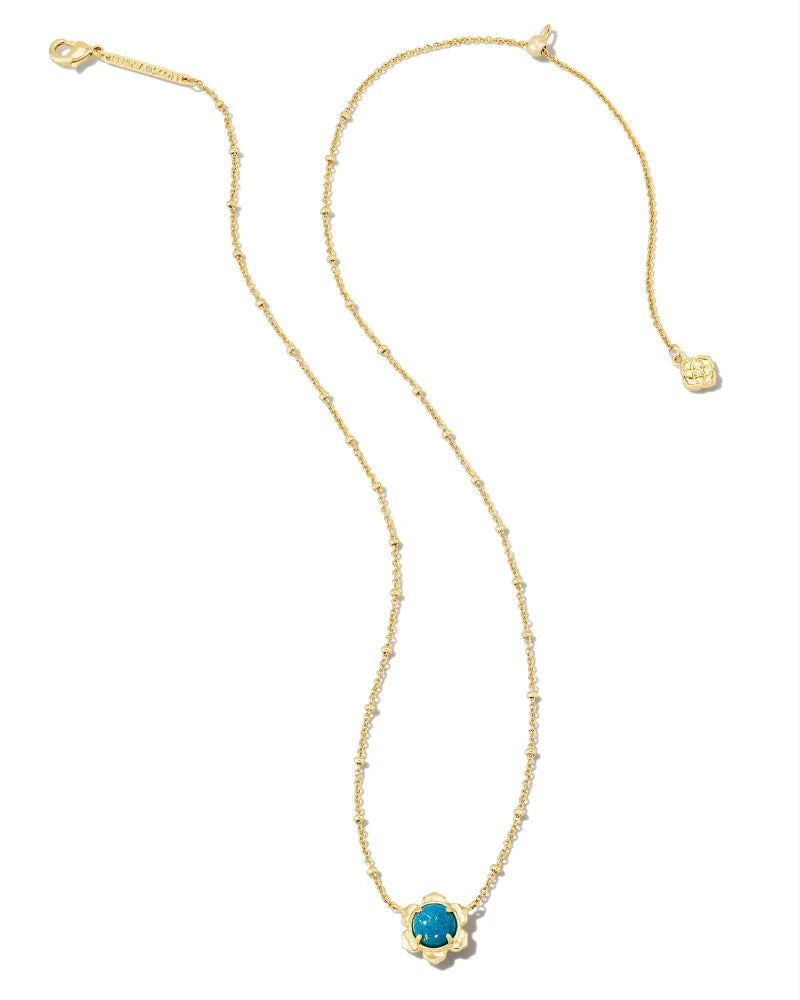 Susie Gold Short Pendant Necklace