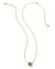 Susie Gold Short Pendant Necklace