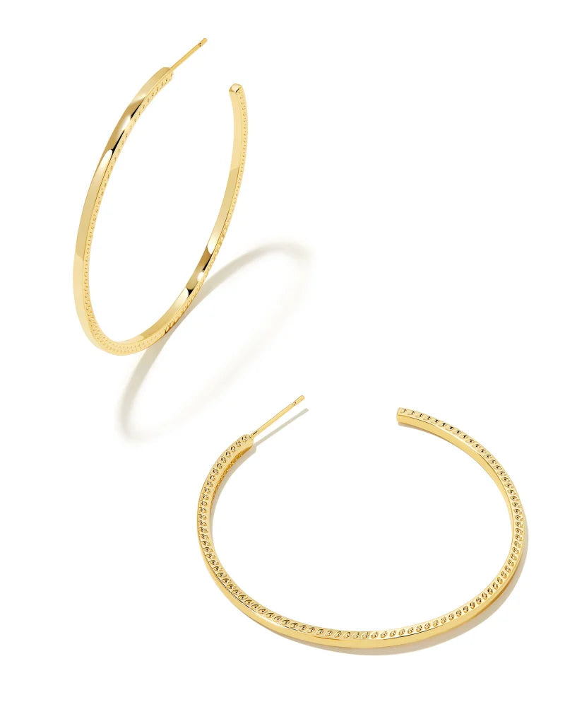 Sylvie Large Hoop Earring in Gold