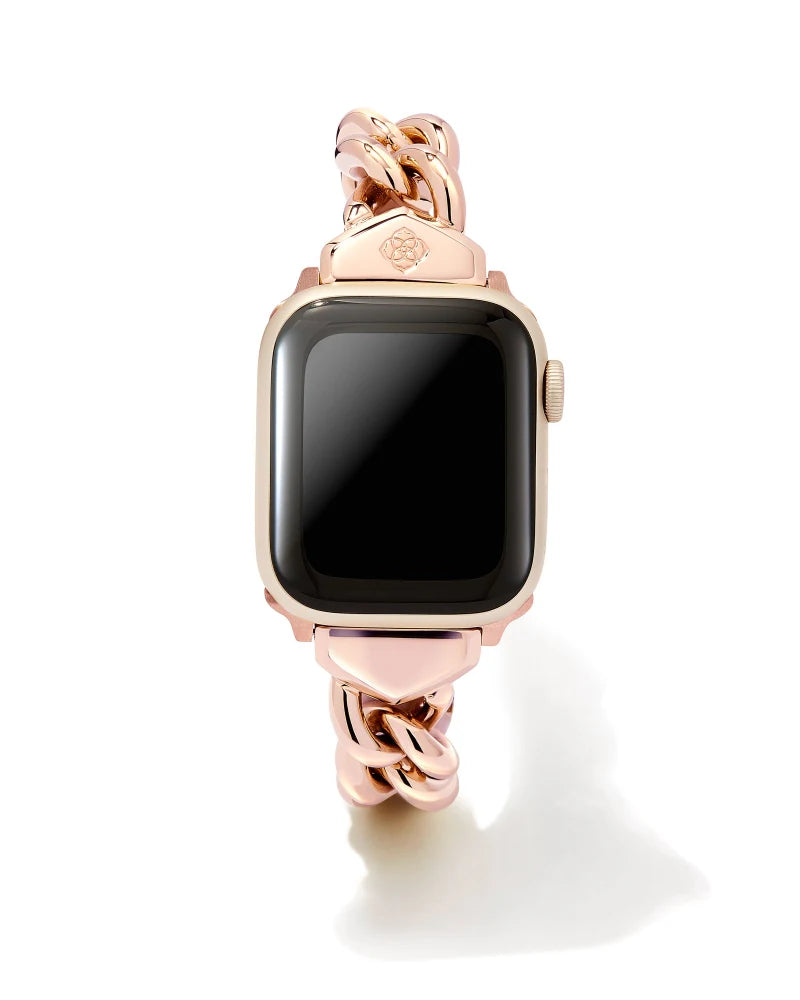 Whitley Chain Watch Band in Rose Gold Tone Stainless Steel