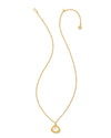 Framed Kendall Short Pendant Necklace in Gold