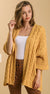 Open Front Cable Knit Sweater Cardigan