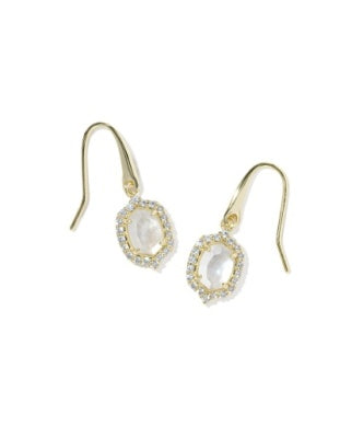 Daphne Crystal Frame Drop Earrings