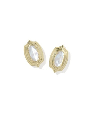 Ellie Step Frame Stud Earring