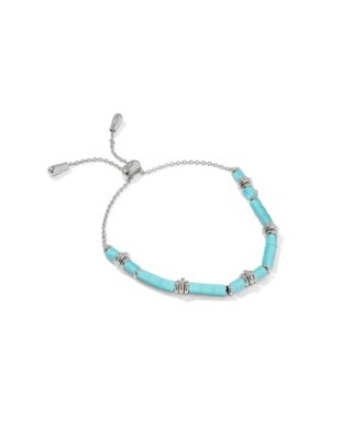 Bree Beaded Delicate Chain Bracelet in Gold