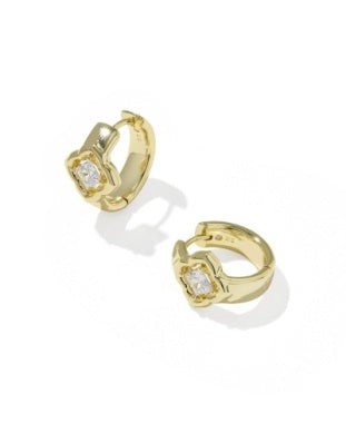 Mallory Crystal Huggie Earring