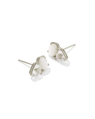 Tatum Stud Earrings in Silver
