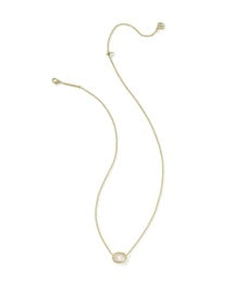 Daphne Frame Gold Pendant Necklace