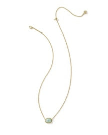 Daphne Frame Gold Pendant Necklace