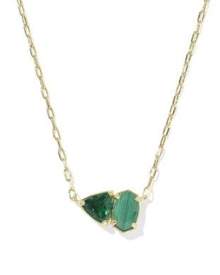 Tatum Short Pendant Necklace in Gold
