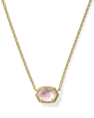 Daphne Frame Gold Pendant Necklace