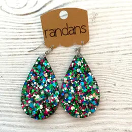 Randan's Blue/Green Frameless Dangle Earring