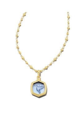 Davie Intaglio Pendant Necklace in Gold