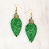 The Royal Standard Green Christmas Lights Earrings