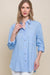 Solid Loose Fit Linen Button Down Shirt