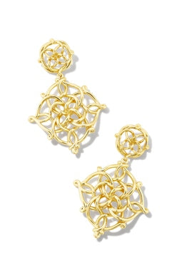 Kelly Statement Earrings in Gold