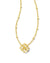 Kelly Short Pendant Necklace in Gold