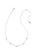 Devin Crystal Strand Necklace in Silver