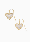 Ari Heart Gold Drop Earrings In Gold