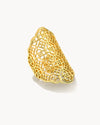 Boone Small Cocktail Ring in Gold Filigree