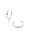 Brooke Hoop Earrings In Silver