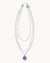 Davis Silver Chain Triple Strand Necklace