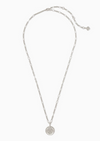 Dira Coin Pendant Necklace in Silver