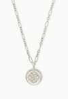 Dira Coin Pendant Necklace in Silver