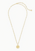 Dira Coin Pendance Necklace in Gold
