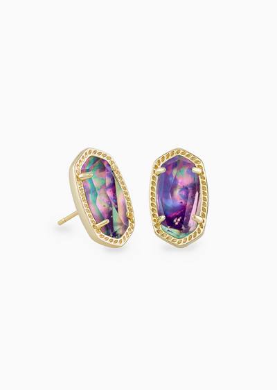 Ellie Gold Stud Earrings