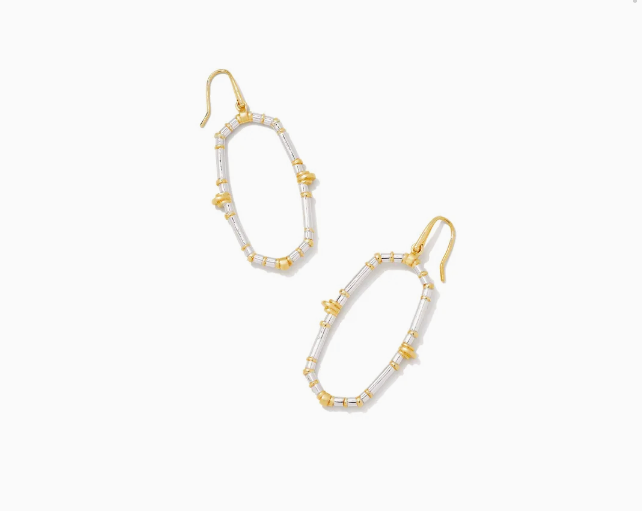 Essie Gold Open Frame Earrings